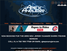 Tablet Screenshot of apexanglers.com